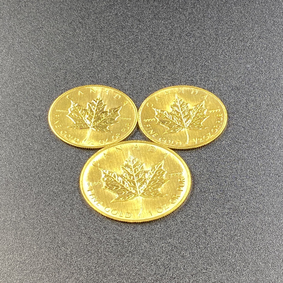 カナダ メイプルリーフ 金貨