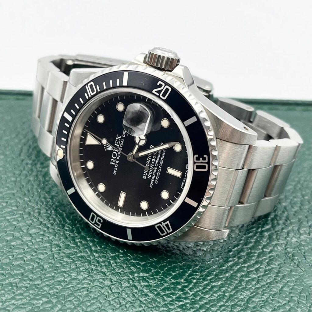  ROLEX ロレックス サブマリーナーデイト16610 X番 ブラック 腕時計