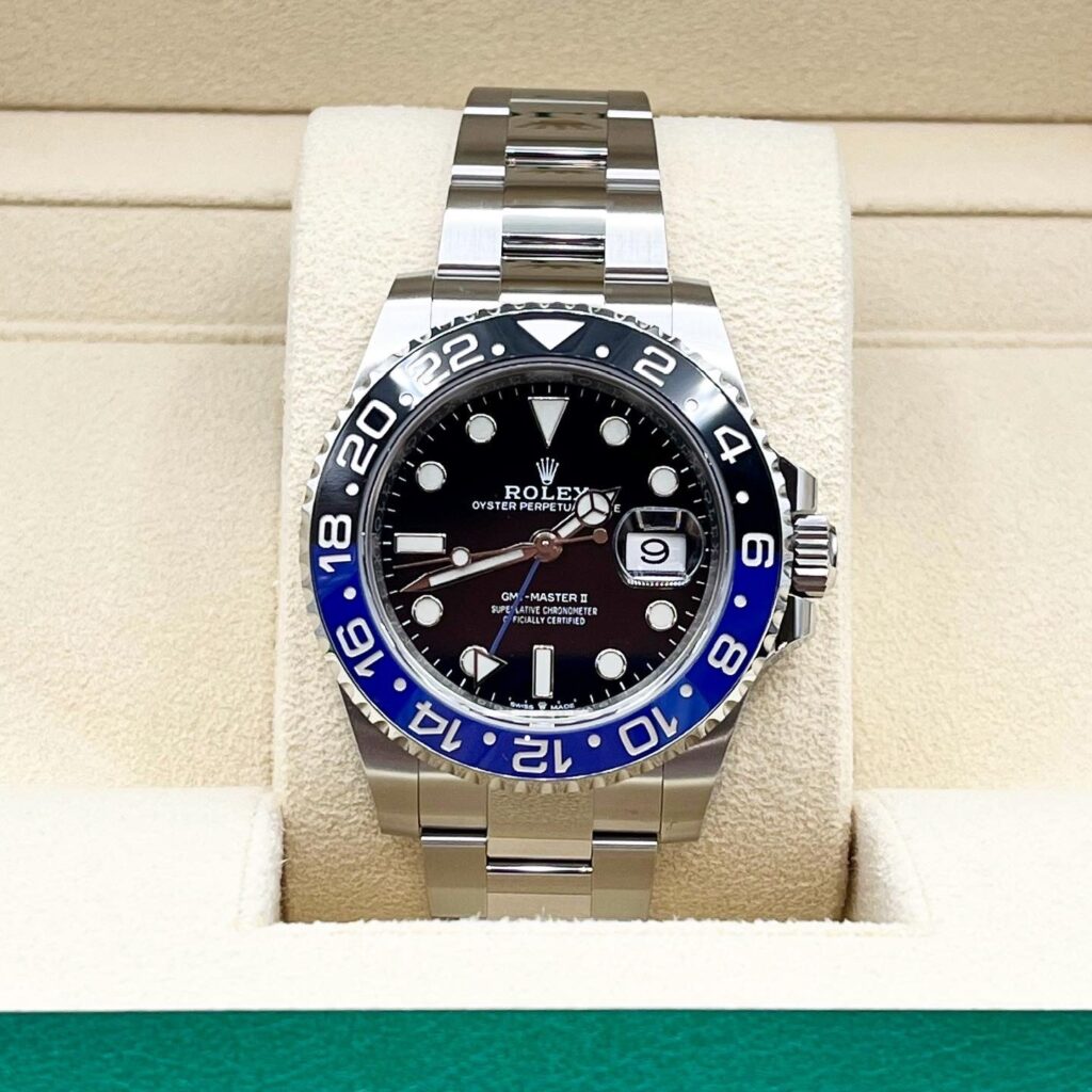 ROLEX ロレックス GMTマスターII 126710BLNR ブルー/ブラック オイスターベルト 腕時計