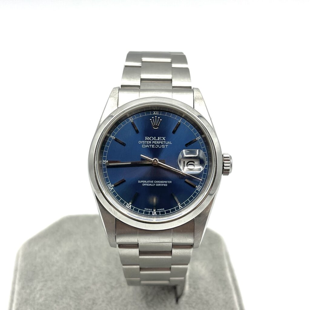 ROLEX ロレックス デイトジャスト 16200 ブルー 腕時計