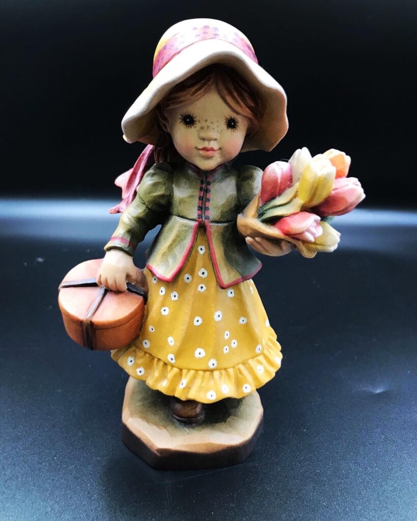ANRI アンリ 人形 サラ ケイ 木彫り人形 シリアル 543/1000