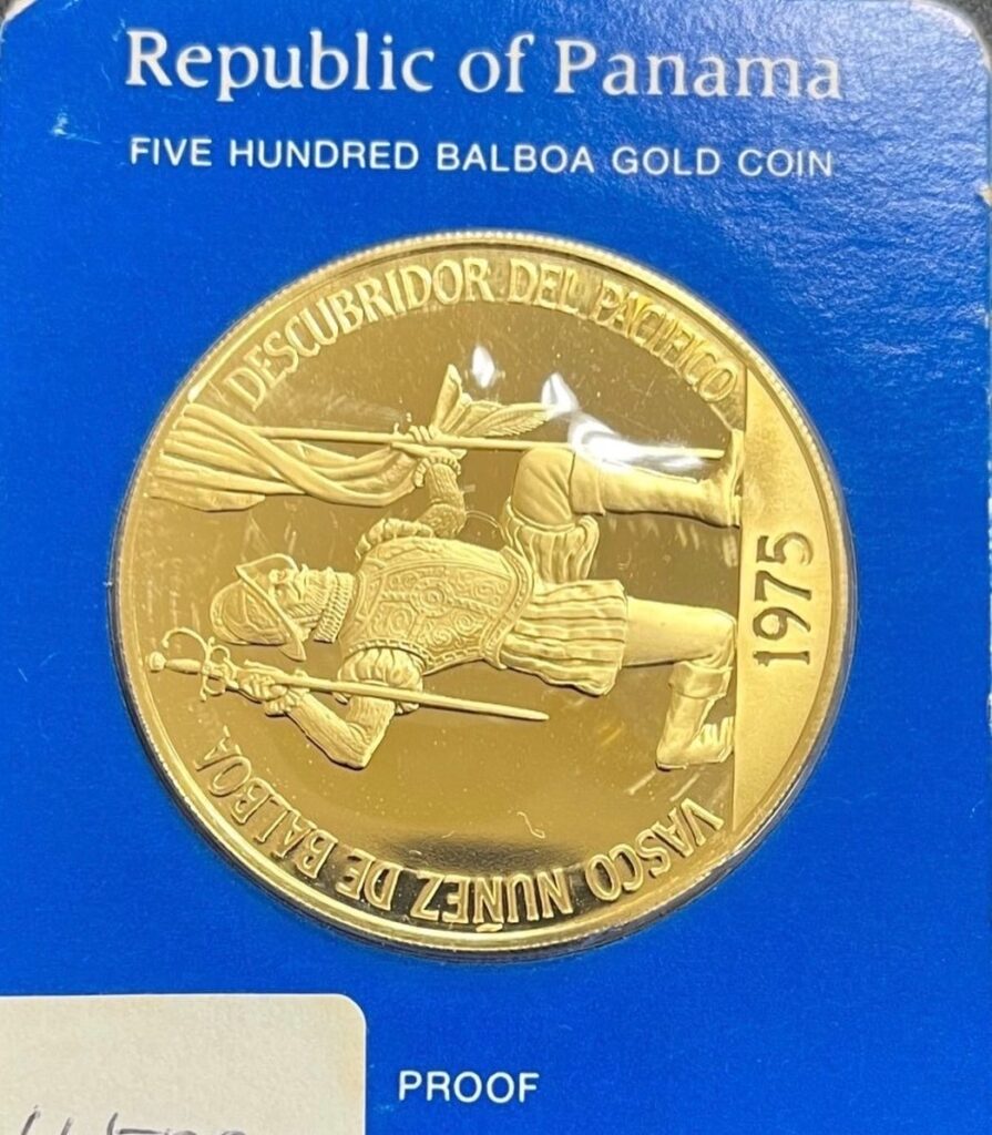 バルボア 公生誕 500周年 記念金貨 パナマ共和国 1975 41.7g
