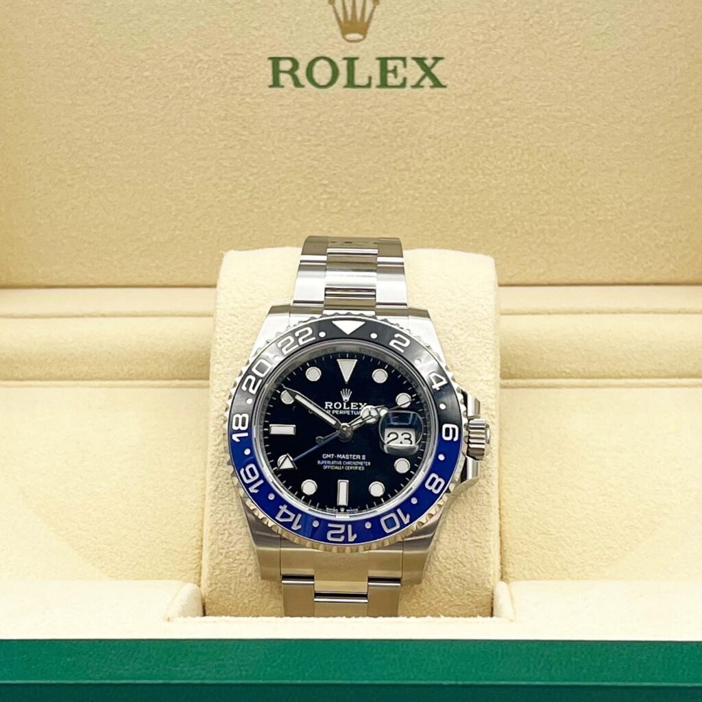 ROLEX ロレックス GMTマスターII 126710BLNR ブルー/ブラック オイスターブレス 腕時計