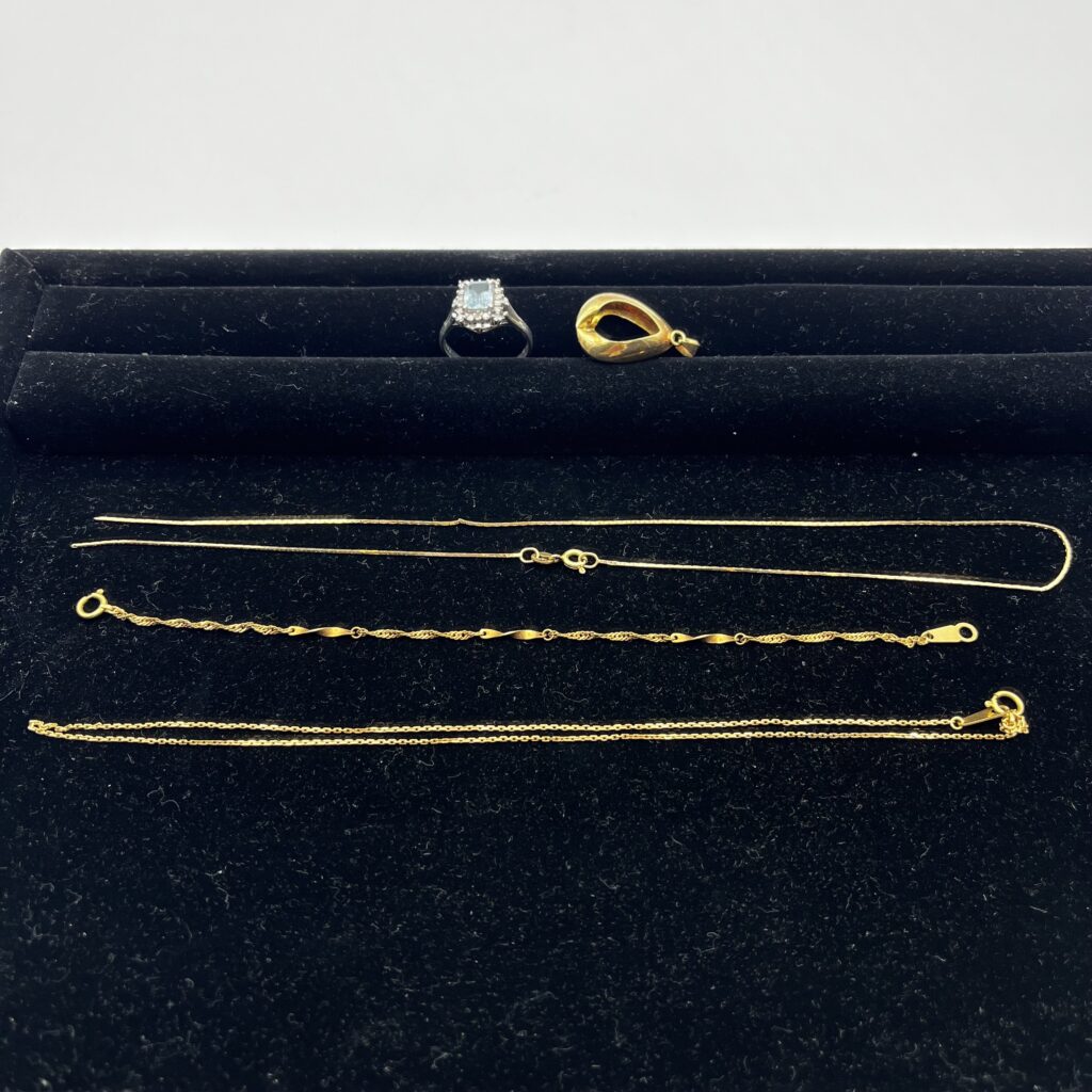 ネックレス 指輪 トップ K18 Pt850