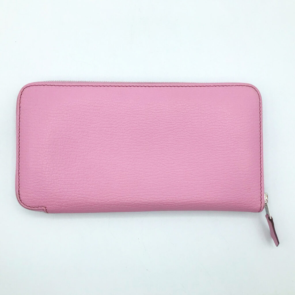 HERMÈS エルメス アザップロング シェーブル × ピンクカラー