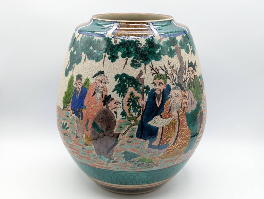 九谷焼 文翠造 花瓶