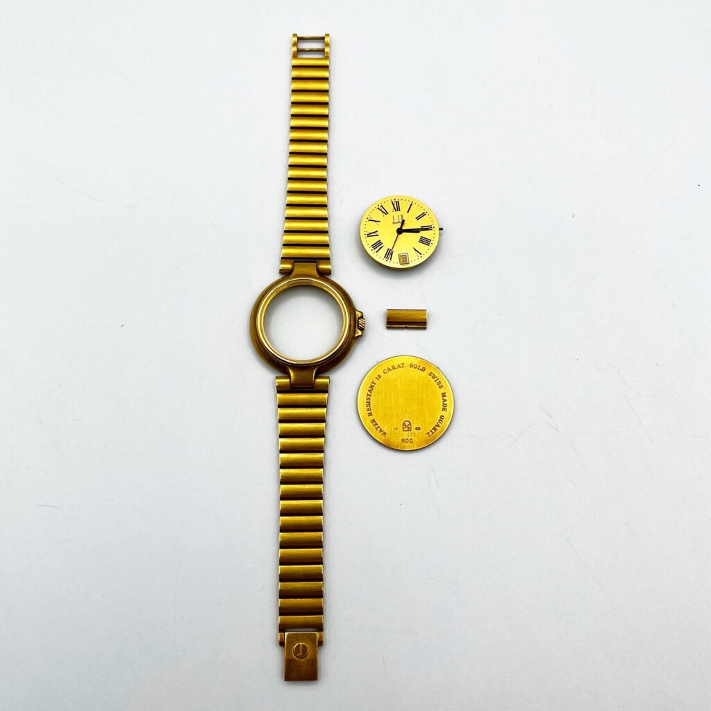 ダンヒル K18 金無垢 腕時計