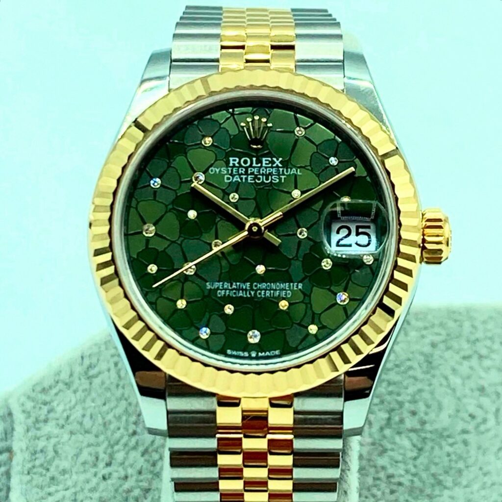 ROLEX ロレックス デイトジャスト31 278273 オリーブグリーン フローラル